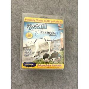 Instant Trainer Leash Dog Training Leash Blue For Dogs Over 30 lbs Gentle Walker